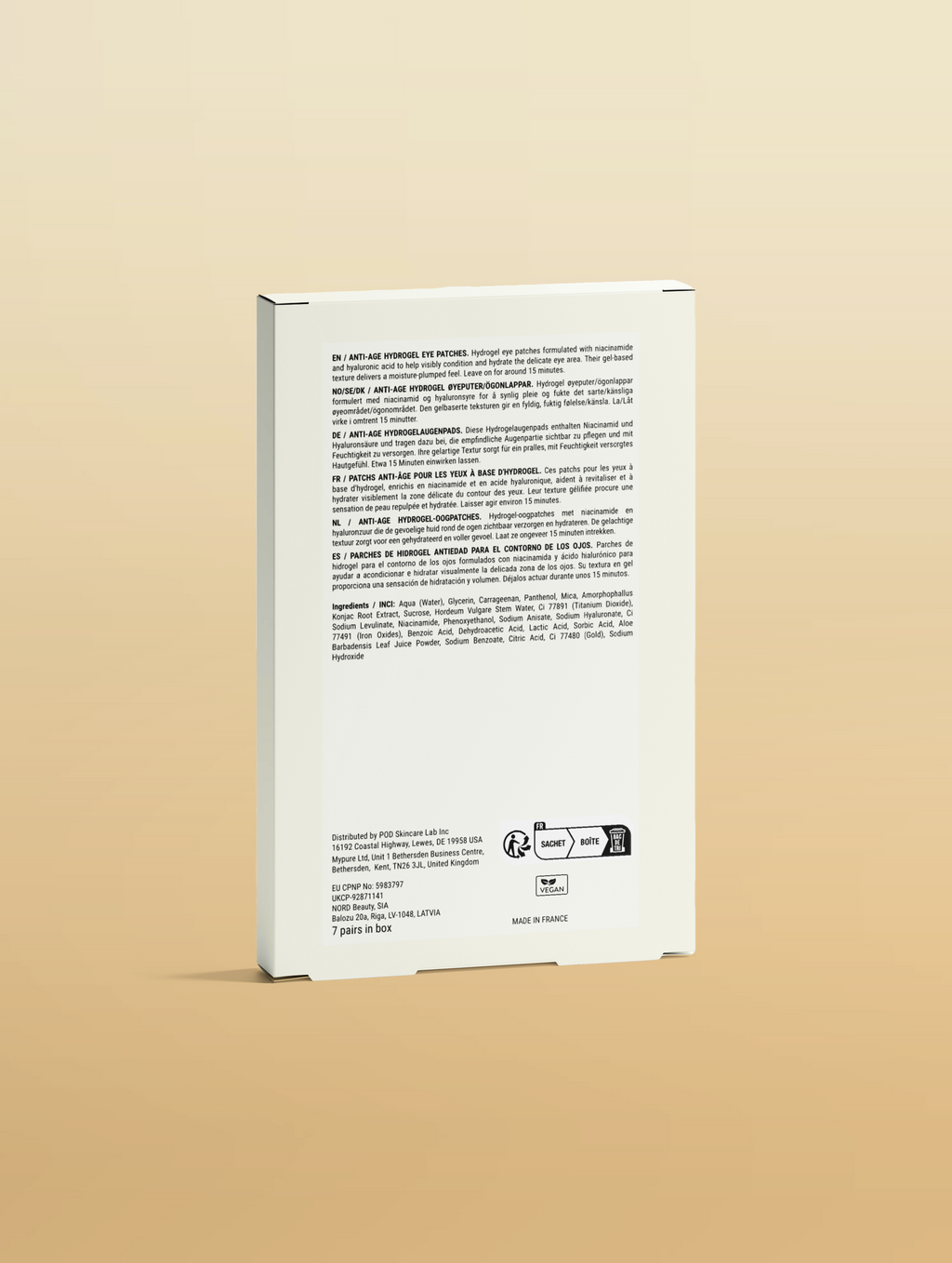 Anti-Age Hydrogel Eye Patches