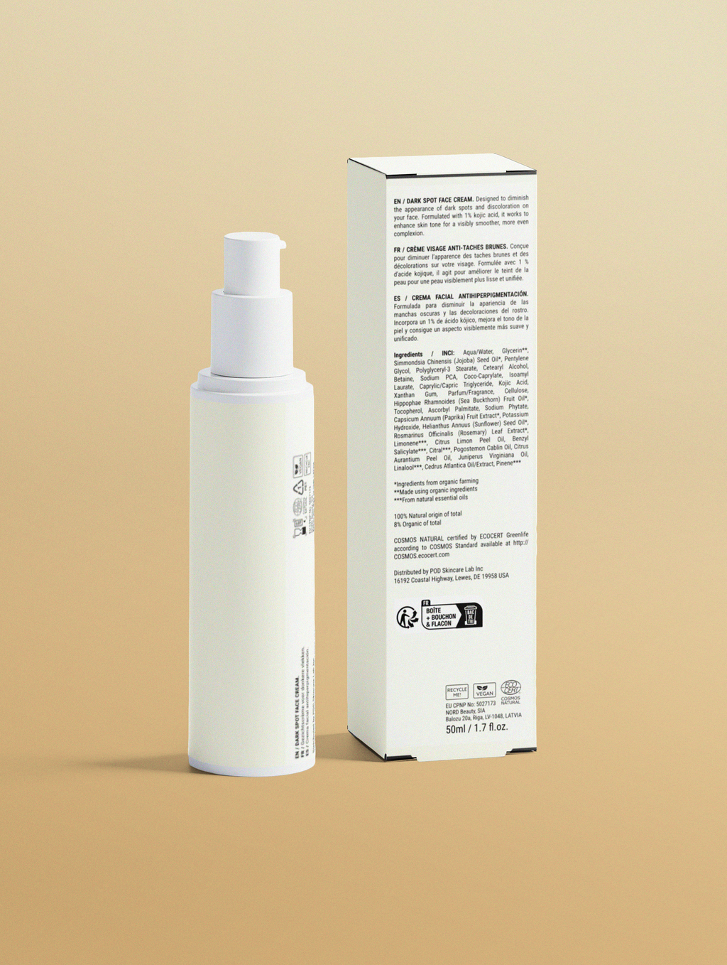 Dark Spot Face Cream with Kojic Acid