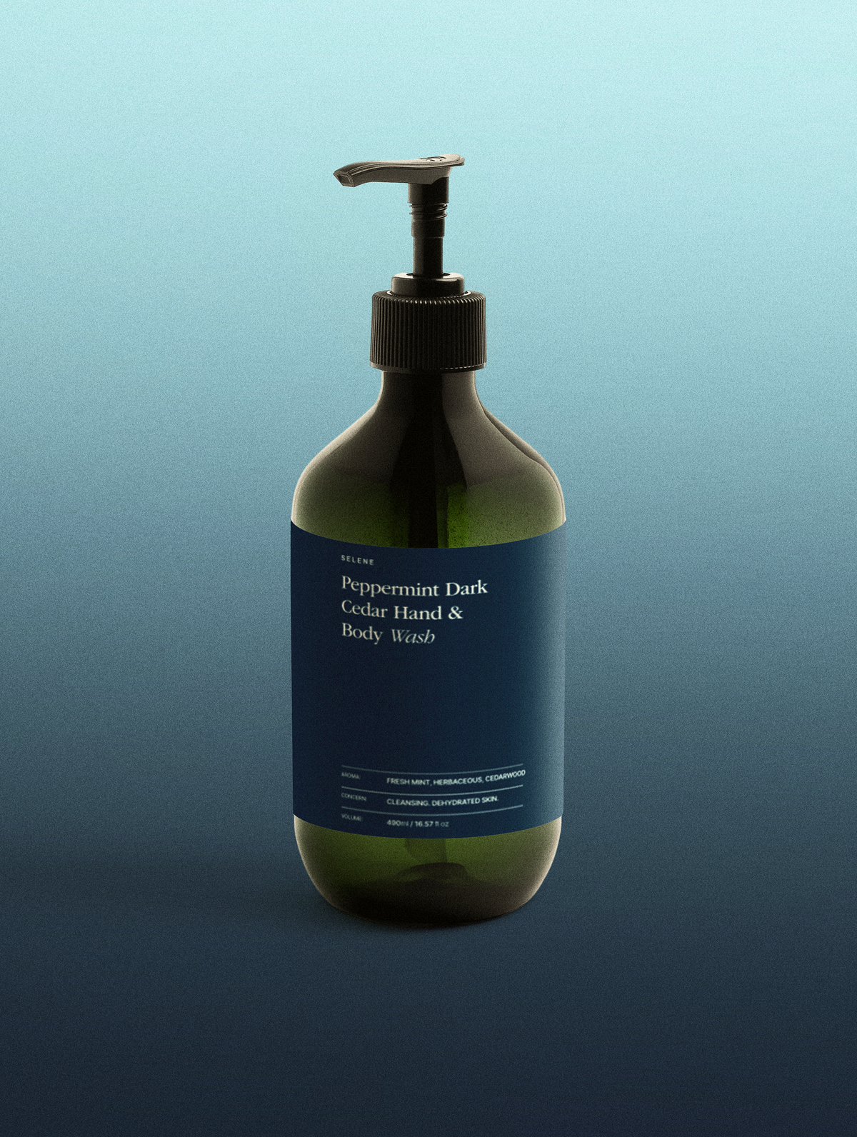 Hand & Body Wash, Peppermint & Dark Cedar