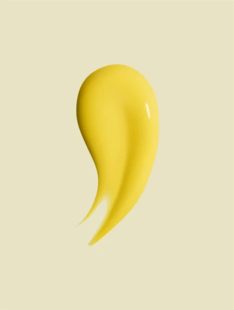 Yellow paint swatch on a light gray background